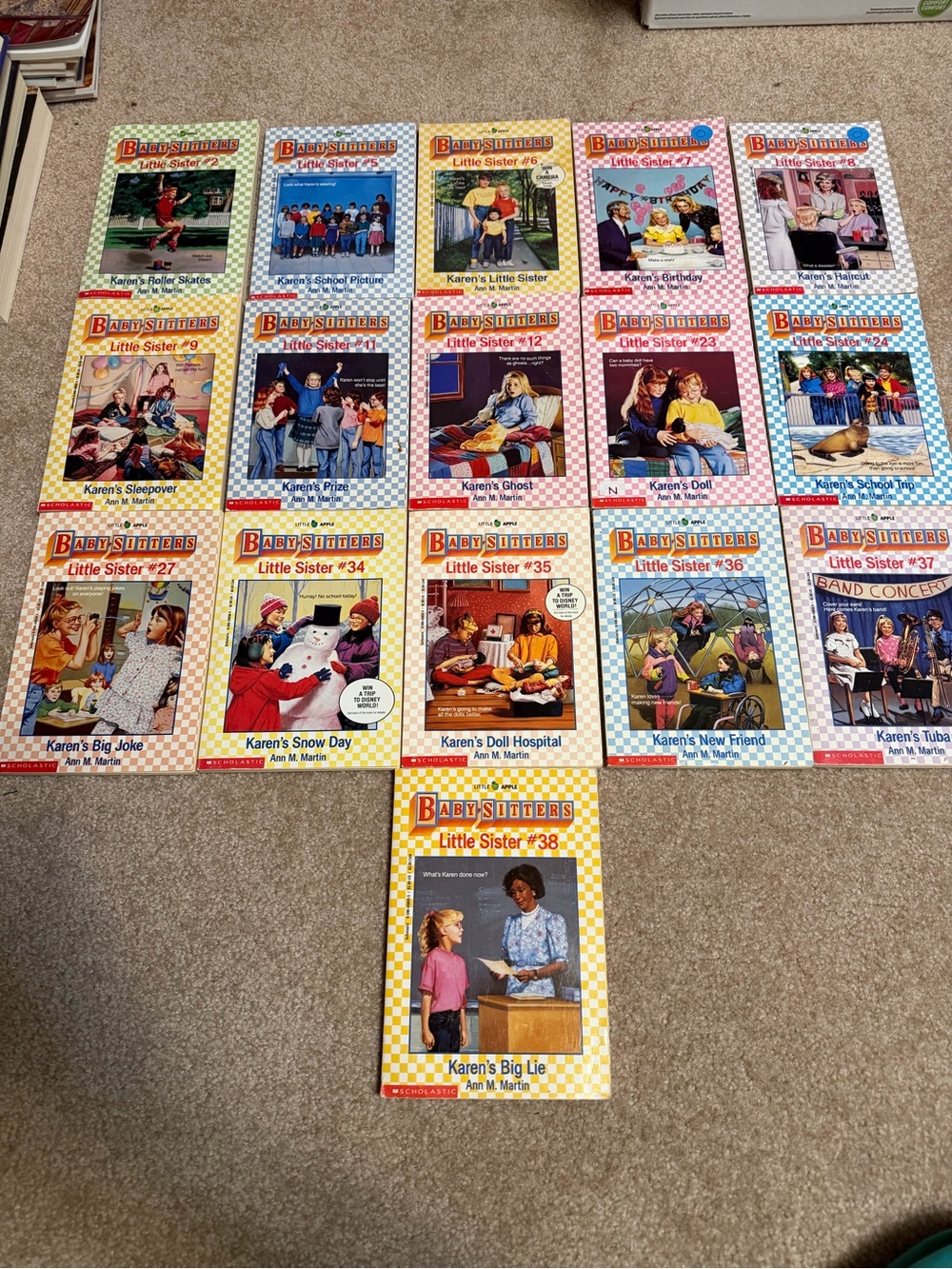 Lot of 16 Babysitters Little Sister paperback books #2-#38 varies